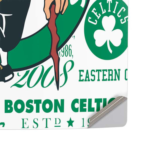 NBA Boston Celtics Historic Blast PS5 Slim Digital Edition Console Skin